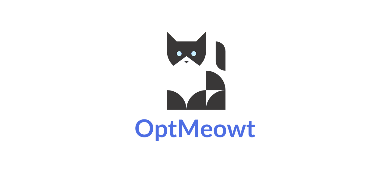 Logo for OptMeowt Do Not Sell browser extension showing a stylized cat.